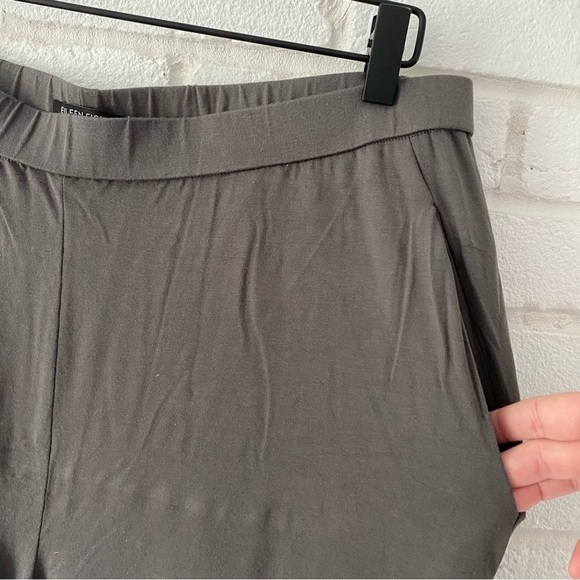 Eileen Fisher Gray Ankle Pants Comfy Pockets Women’s Size XL - Picture 4 of 10